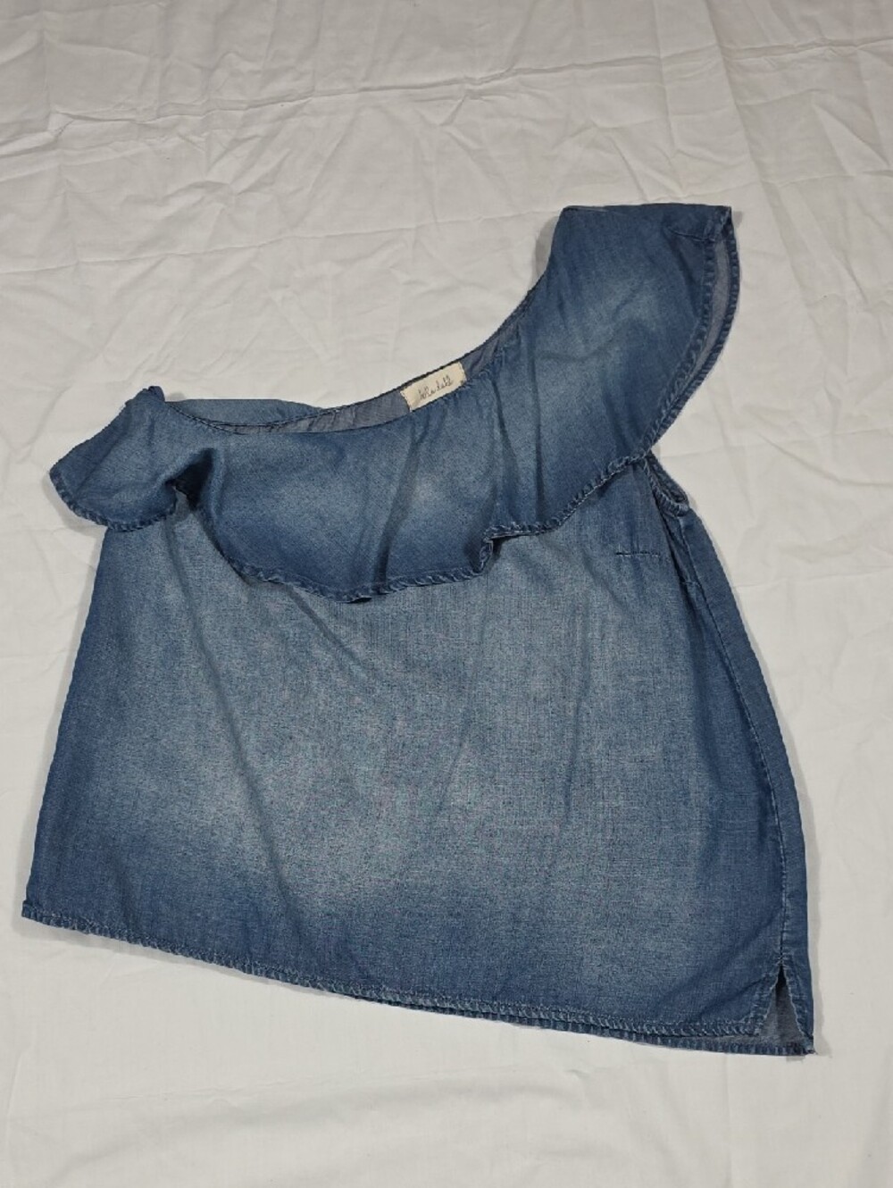 Bella Dahl Indigo-Blue Chambray Blouse